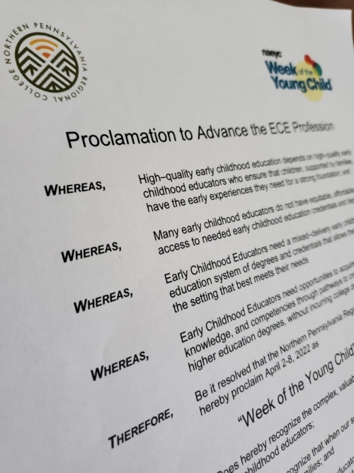 NPRC Celebrates Week of the Young Child to support early education